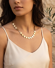 Modern Gold Kolye